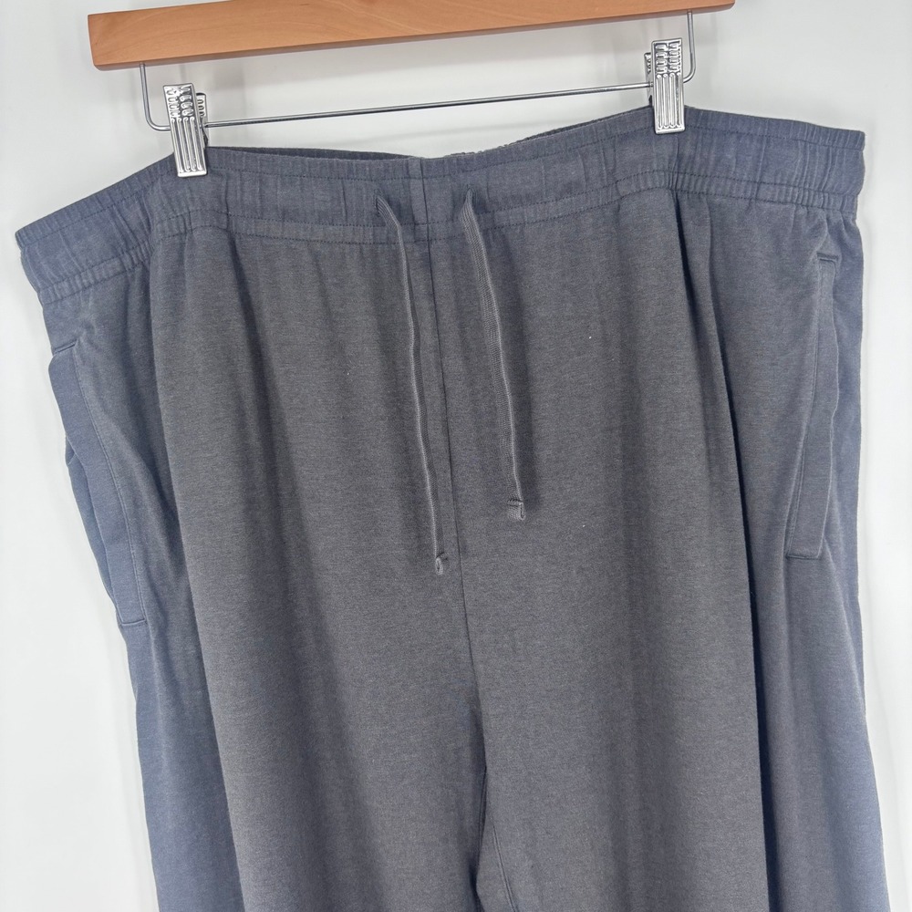 SKIMS Lounge Pants Mens 2X Charcoal Gray Knit Drawstring Tall Sleepwear Casual